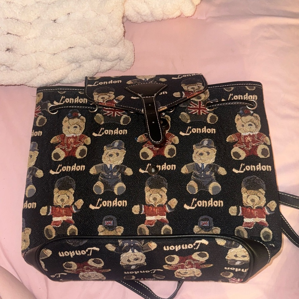 Antique London backpack purse!